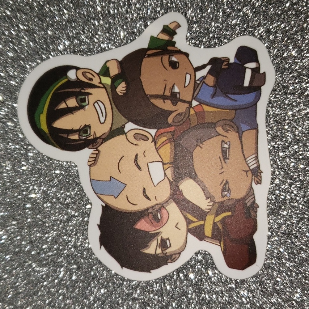Nickelodeon Waterproof Sticker Avatar the Last Airbender group